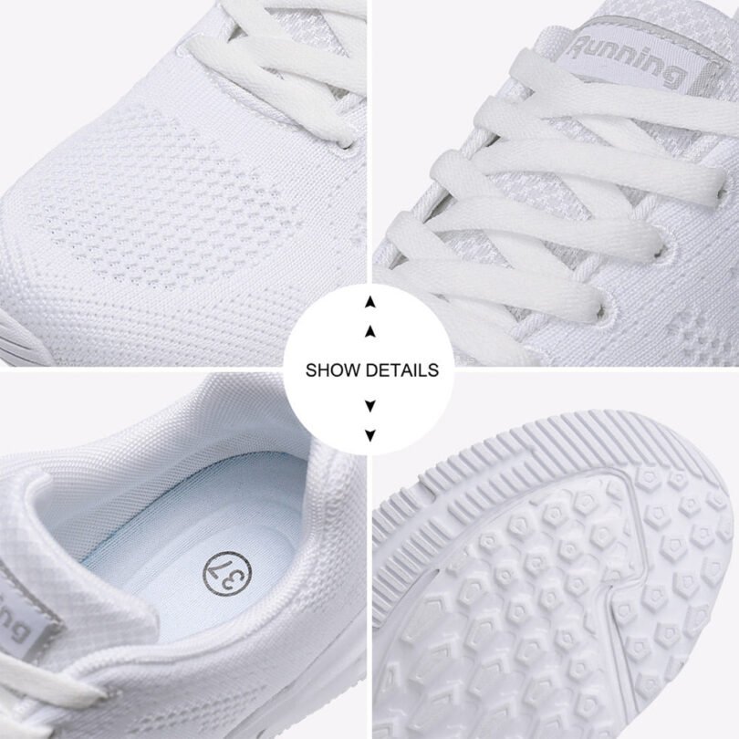 Women Lace Up Running & Walking Shoes - Image 7