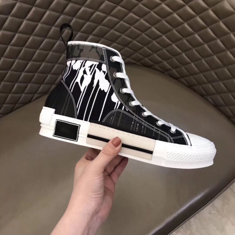 Women Floral Shade Lined High Sneakers - Image 2