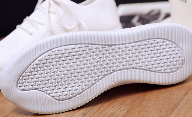 Solid Color Lace-up Flexible Sneakers - Image 9
